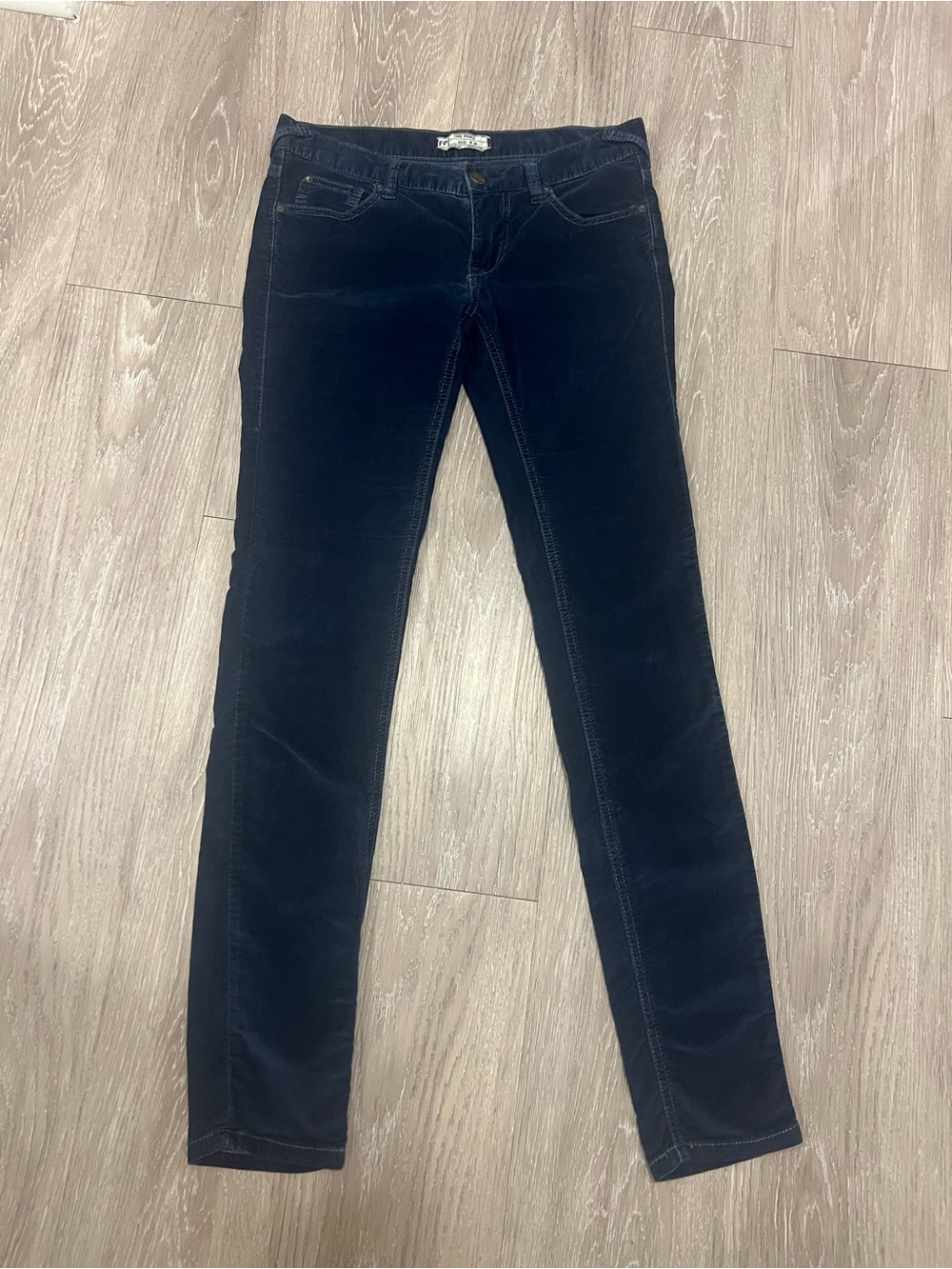 Free People 26 Dark Navy Corduroy Skinny Pants
